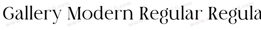 Gallery Modern Regular Regular字体转换